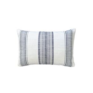 Beach Club White Stripe Indoor Outdoor Pillow